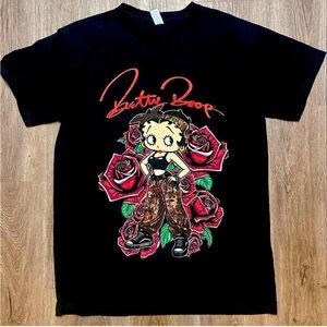 Black Betty Boop Graphic T-Shirt